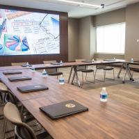 Large Conference Room with Desk Setup